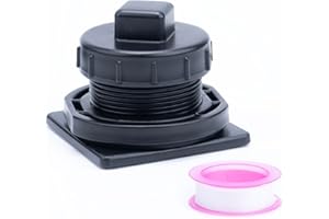 DUODYEO Stock Tank Drain Plug Kit Compatible with Rubber-Maid 50 70 100 150 300 Gallon Water Trough, Stock Tank Commercial Drain Plug Replacement Part