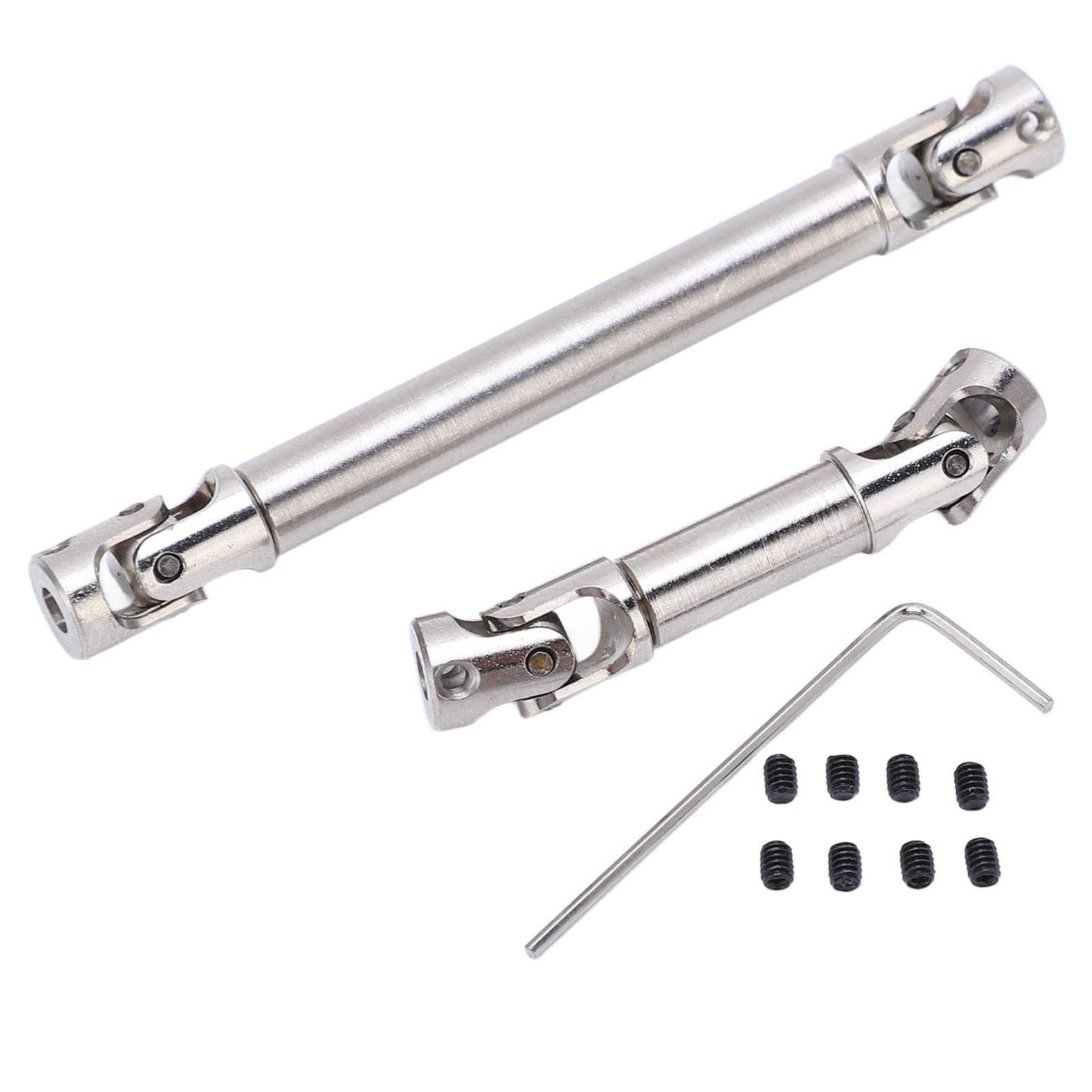 VGEBY RC Drive Shaft, 2PCS RC Center Drive Shaft Set CNC Steel Transmission Shaft for AXIAL SCX24 JT Gladiator 1/24 Crawler Car, VGEBYOGEZBR0FCD