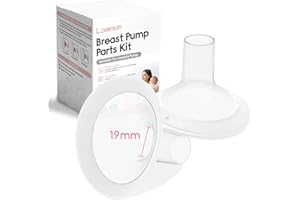 Pump Parts for Medela Breast Pump, 19MM Oval Soft Flanges w/ 106 Degree Wider Opening Angle for Medela symphony Pump, Persona
