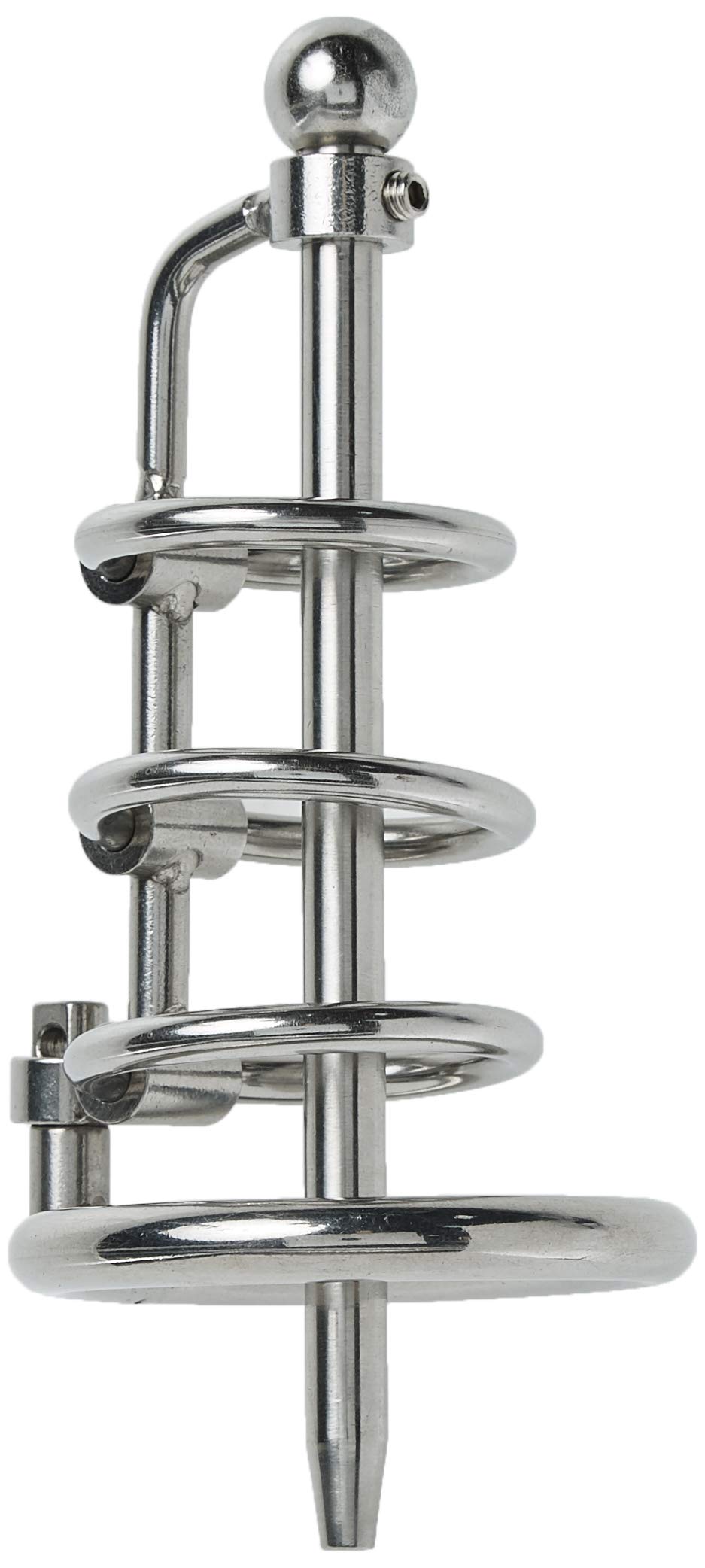 Stainless Steel Urethral Spreader CBT Chastity Cage