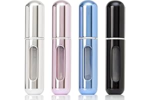 4PCS Refillable Perfume Atomizer Bottle, Portable Travel Perfume Mini Spray Bottles, Cologne Dispenser Perfume Bottles, Porta