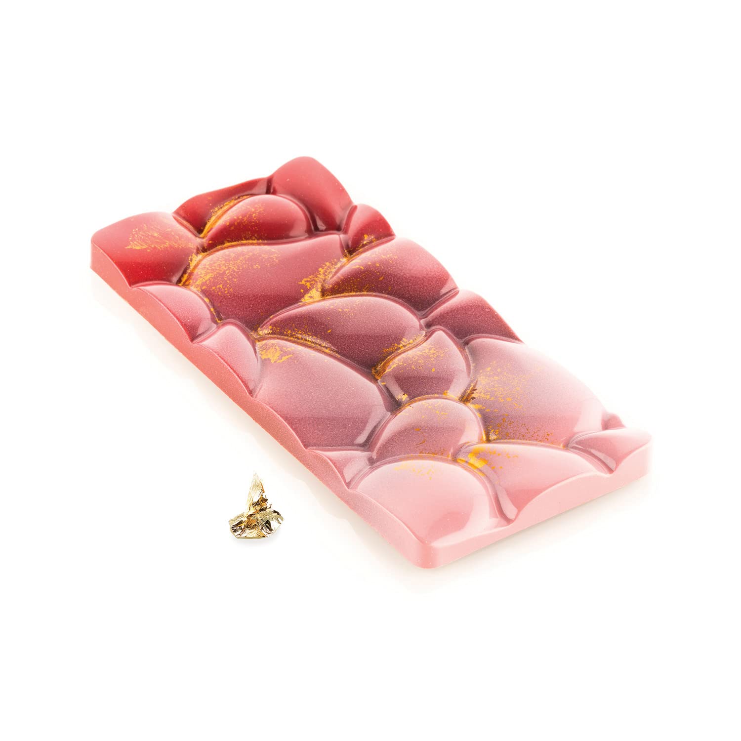 Silikomart | Goccia-T, Tritan Chocolate Mould, 3 Cavities, Pack of 10 Moulds, Size 150 x 70 mm h 8.3 mm Volume 3 x 80 ml Tot. 240 ml