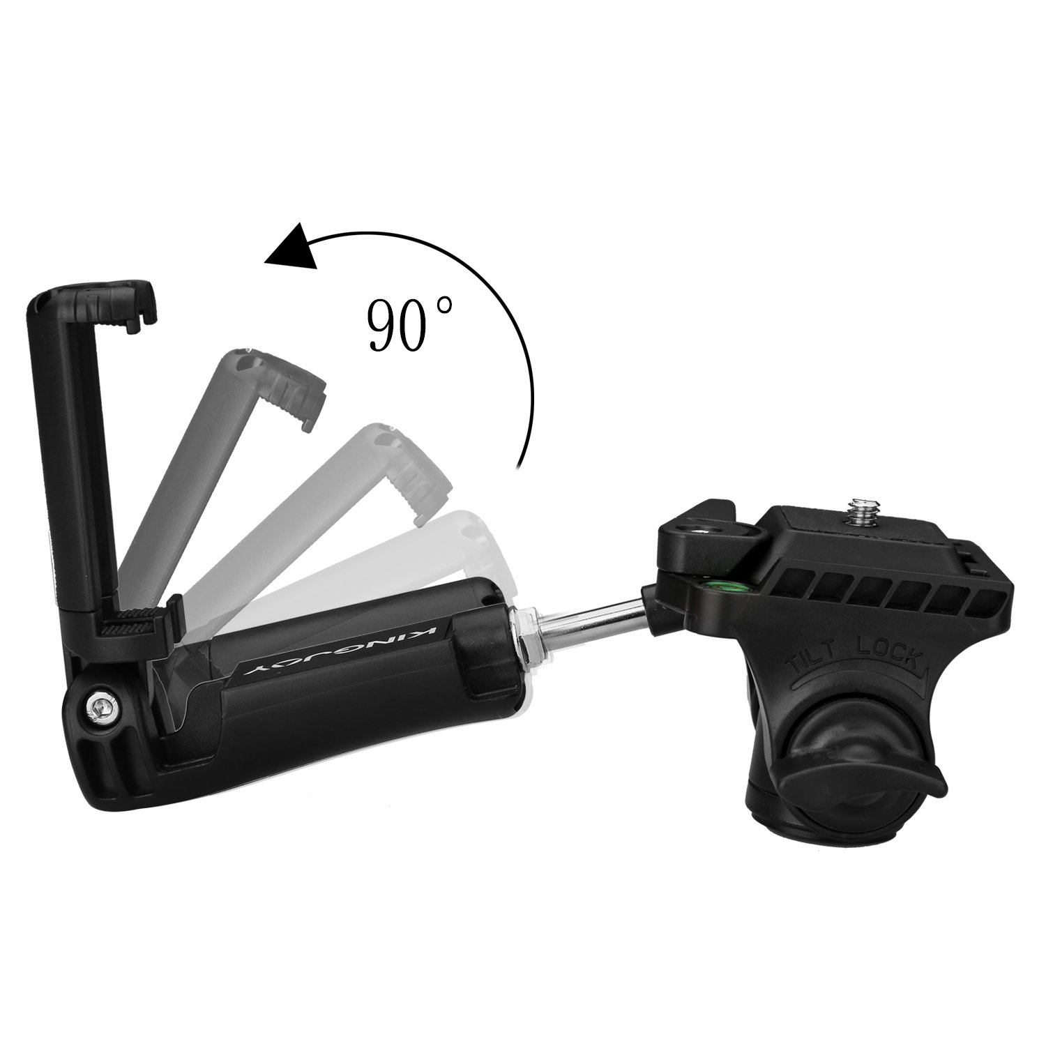 Kamisafe KINGJOY VT-1310 Portable Lightweight Camera Video Tripod Pan Tilt Head with 1/4\