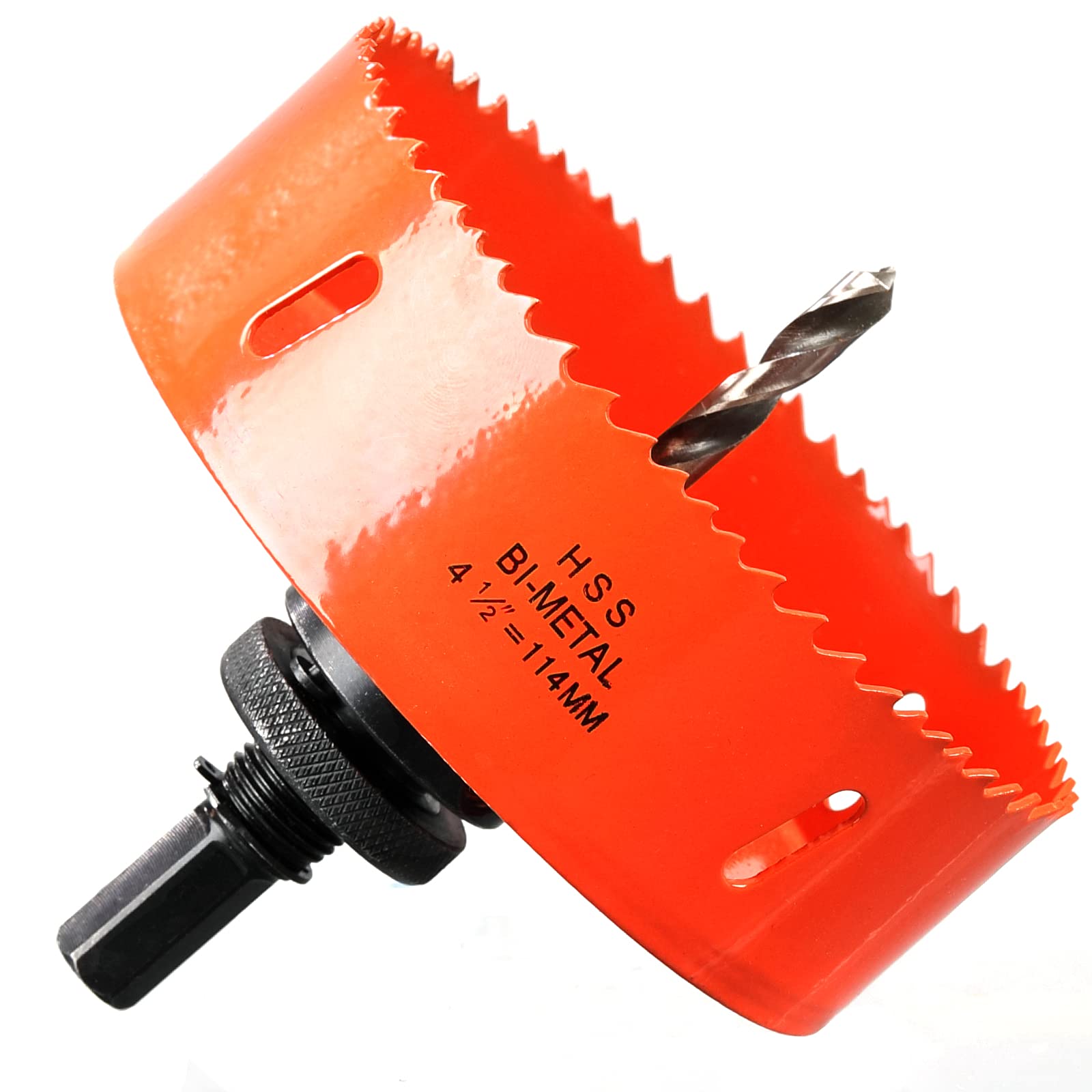 114mm Multi Hole Saw for Wood Cutting, Extra Solid HSS Bi-Metal Drill Bit Circle Cutter for Drywall, Plywood, Fiberboard and Pipe Vent — image 1