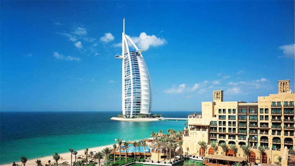 5D Diamond Painting Dubai Burj Al Arab Hotel Cross Stitch Diamond Wall Painting Holiday Gift 40X50Cm