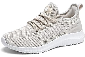 SK·TRIP Women's Walking Shoes Lightweight Breathable Flying Woven Mesh Upper Casual Jogging Shoes Ladies Tennis Shoes Workout Footwear Non-Slip Gym Sneakers for Women