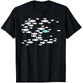 Fish Swim Against The Current in The sea T-Shirt