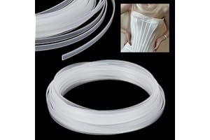 AHANDMAKER 8mm x 1.5mm x 20 Yards Corset Boning for Sewing, Corset Strip Bone, Bra Boning Tool for Bra Underwires DIY Making 