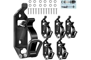 Wotendy 6pcs Shovel Mount for Roof Rack, Metal Rubber Clamp Mounting Brackets, Shovel Mount for Truck Bed, Quick Release Axe 