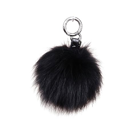 URSFUR Weiche Fellbommel aus Fuchspelz Schlüsselanhänger Handtasche Anhänger