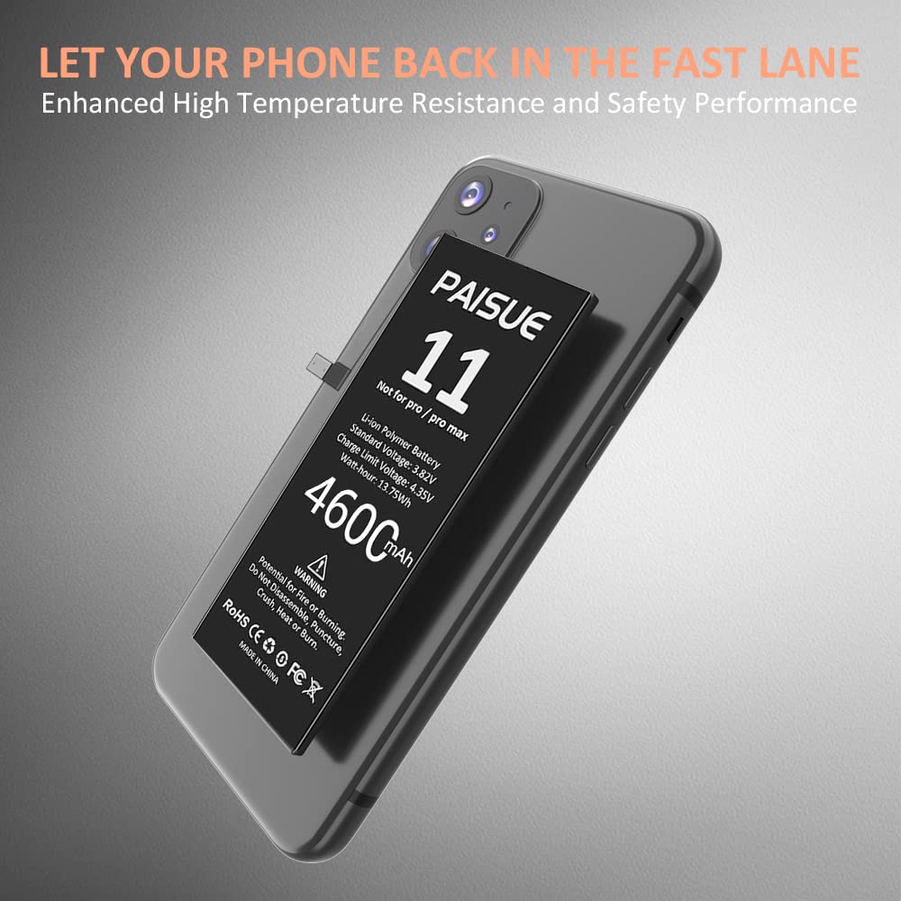 Batteria LCLEBM Per IPhone 11 10300mAh 2026 | Alta Capacità, Kit Strumenti Incluso