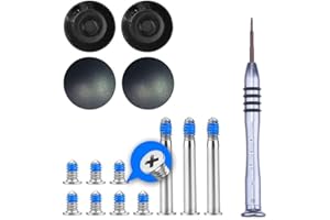 SLAUNT 4 Pack Rubber Feet and Replacement Bottom Case Screws Screwdriver Kit Set Compatible with MacBook Pro 13" 15" 17" A127