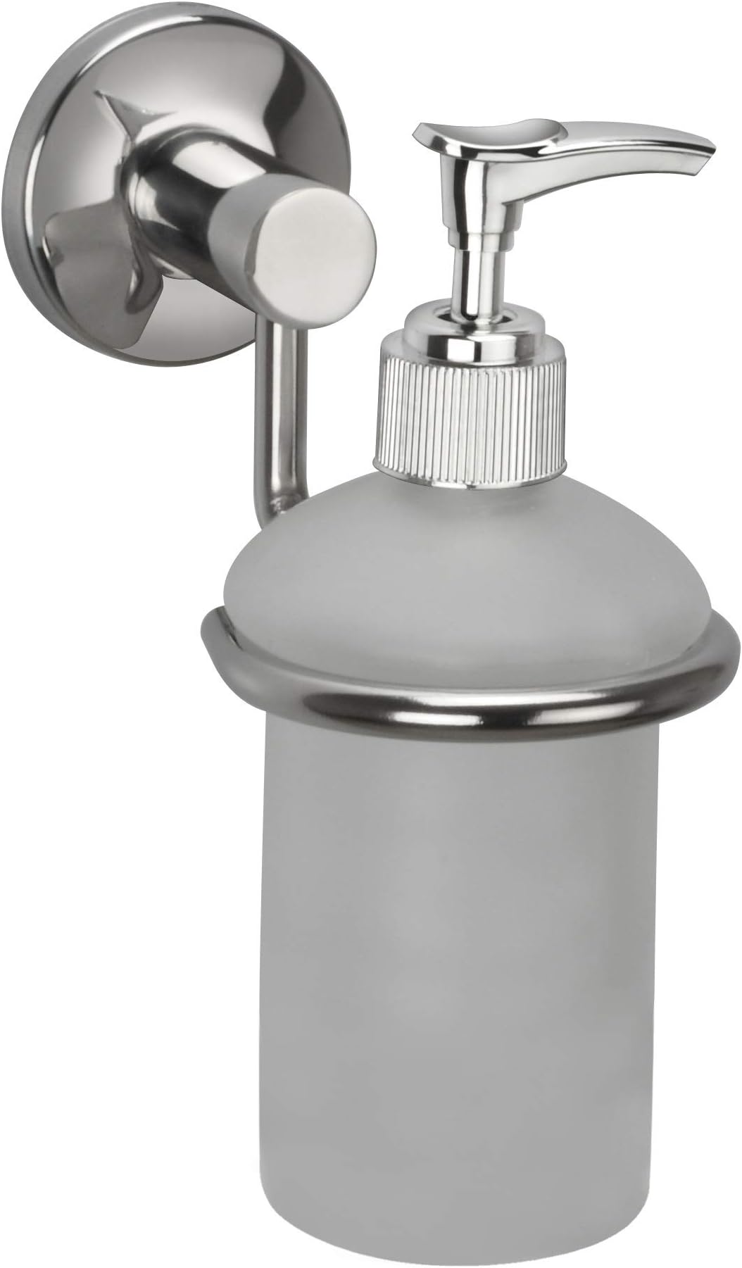 Wudville Bath Wall Mounted Liquid Soap Dispenser/Lotion Pump Dispenser Stainless Steel (10 Years Warranty) (Sigma Series)