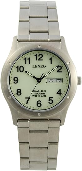 Amazon レネオ Leneo 腕時計 ソーラーウォッチ チタンバンド Lem004 Lt1m メンズ メンズ腕時計 腕時計 通販