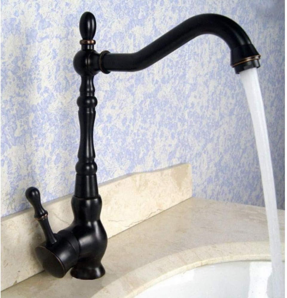 Grifo Grifo Giratorio De Bronce Frotado Con Aceite Monomando Baño