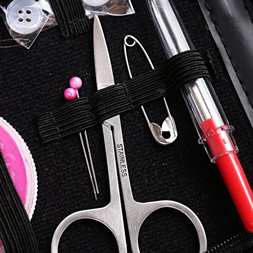 BARGAIN HOSUE 25 point set Mobile lightweight traveling sewing kit Sewing set needle thread scissors button - Thumbnail 2