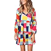 DittyandVibe Womens Dittyandvibe Women Long Sleeve Flowy Tunic Dress