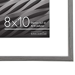 Americanflat 8x10 Picture Frame in Grey - Use as