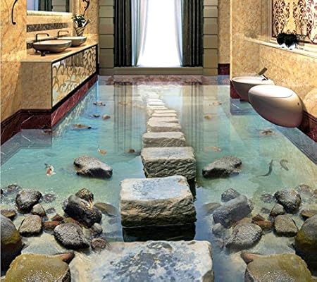 Lqwx 3d Stereoscopic Wallpaper Floor Seaside Bridge