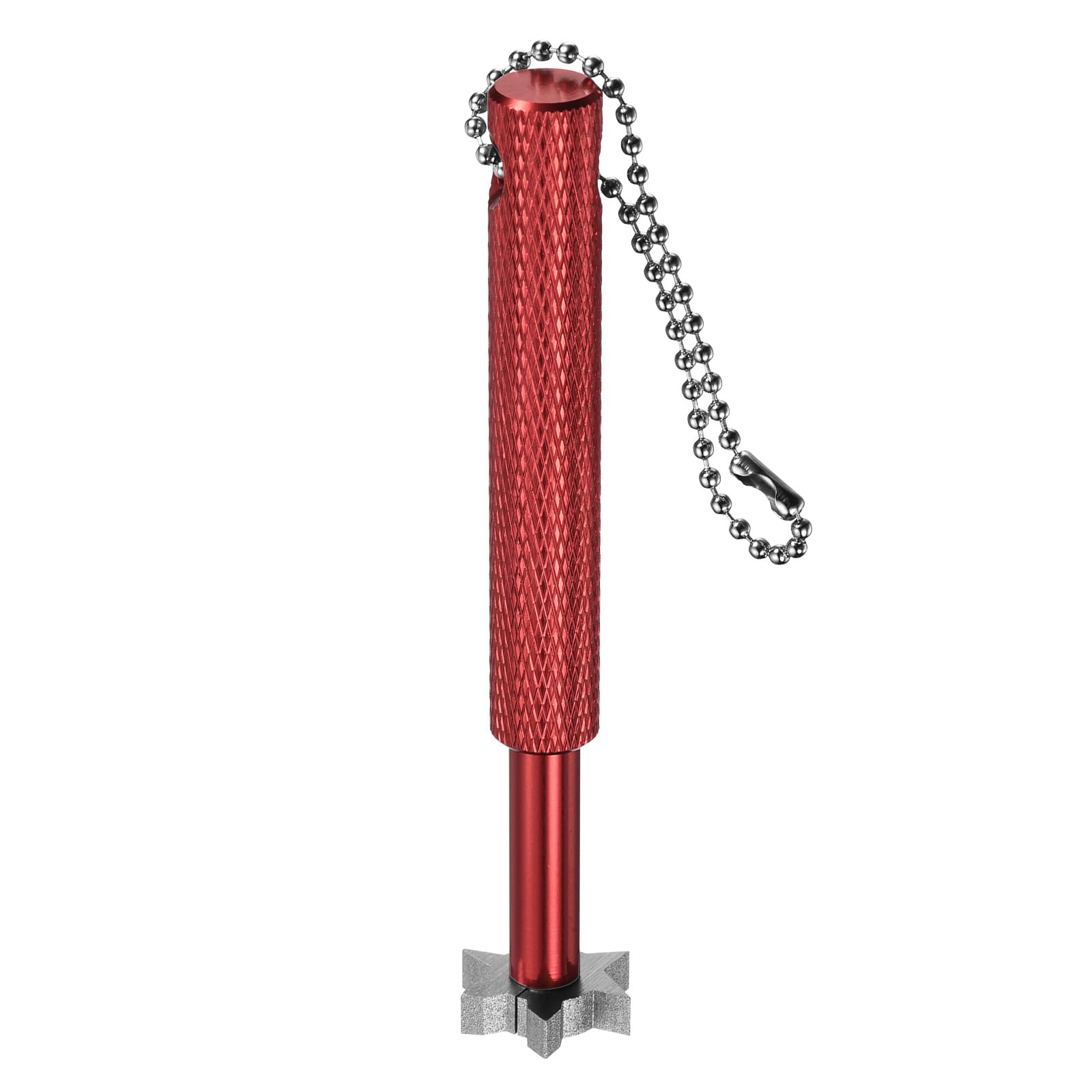 M METERXITY Golf Club Groove Sharpener - U V Type 6 Heads Groove Sharpening Tool, Portable, Apply to Golf Irons (Red)