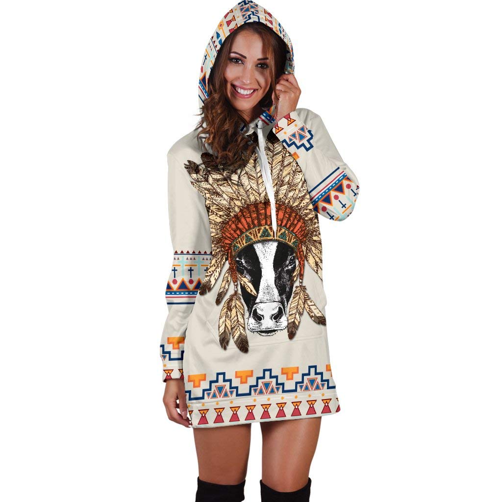 Sweatshirts Indian Cow barn smile Women 