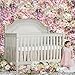 Evolur Julienne 5-In-1 Convertible Crib In Clay, Greenguard Gold Certified, Features 3 Mattress Height Settings, Sturdy And Spacious Baby Crib, Wooden Furniture