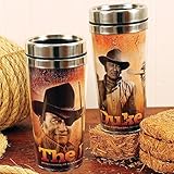 John Wayne Collage Travel Mug - The Duke Image Stainless Steel Coffee Cup