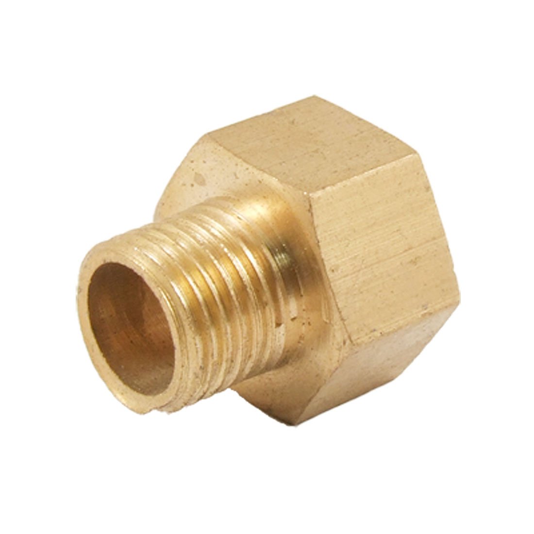 sourcingmap 12.5mm Male to 15mm Female Hex Thread Bushing Straight Connector