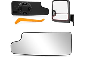 Algrix Driver Side Lower Mirror Glass Replacement for 2019 2020 2021 2022 2023 2024 2025 Chevy Silverado GMC Sierra 1500 2500