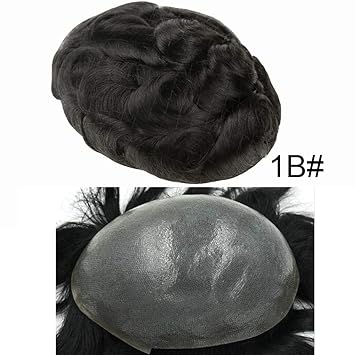 Amazon Com Lhc Full Poly Mens Toupee All Skin Hairpieces Thin