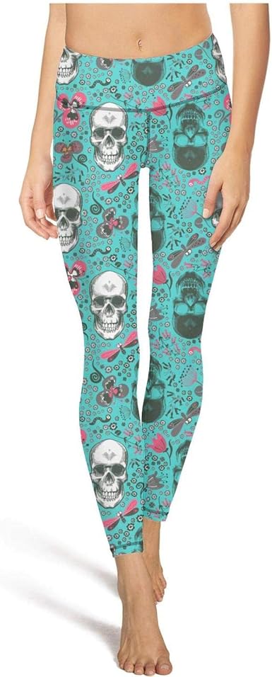 skull running leggings