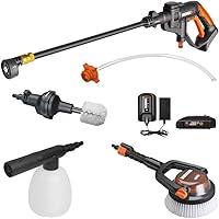 WORX WG625.4 20V Cordless Hydroshot Portable Power Cleaner with Accessories Kit Battery and Charger Included