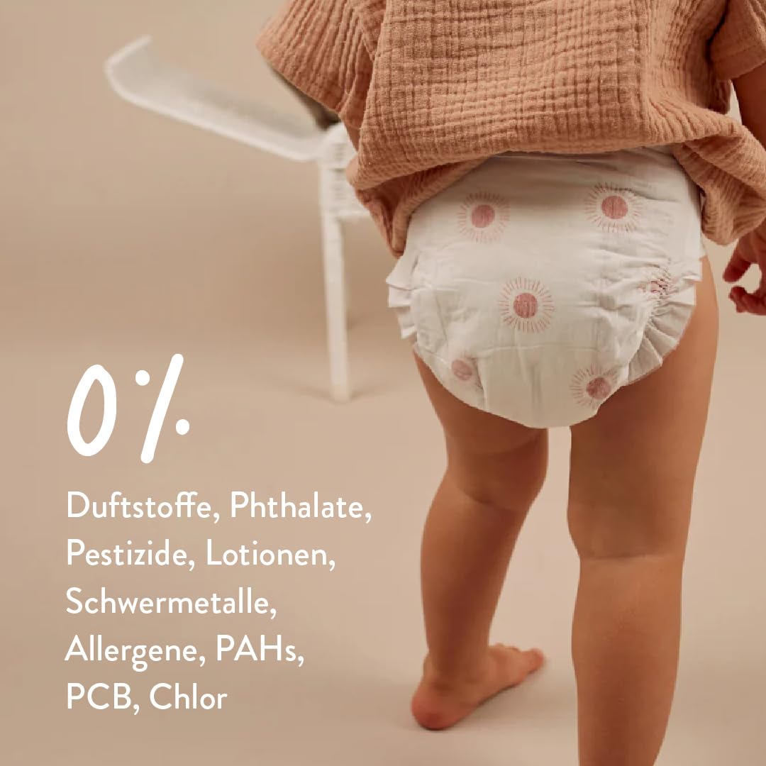 Joonya Baby Windeln, Größe 4 L (7-14 kg) - 1 Beutel mit 25 Stück - Schadstofffrei, Umweltfreundlich, Hohe Saugkraft, Nachtnutzung, Ultraflach & Weich - Hergestellt in Dänemark 4