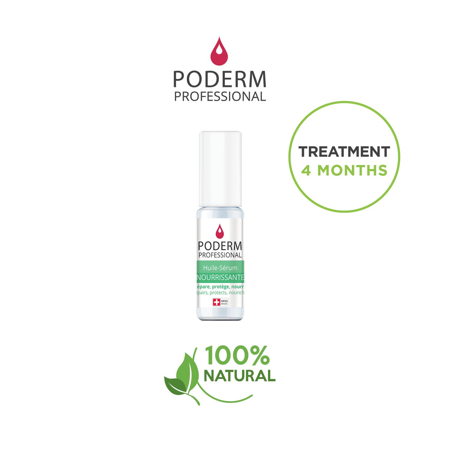 DRY, CRACKED AND BROKEN NAILS. REPAIRS, PROTECTS, NOURISHES. Natural, easy, fast treatment for hands and feet using exceptional Swiss plants and essential oils (organic lemon and cinnamon). : Beauty