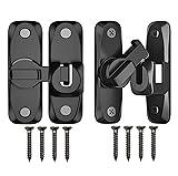 Sliding Barn Door Lock, 90/180 Degree Heavy Duty