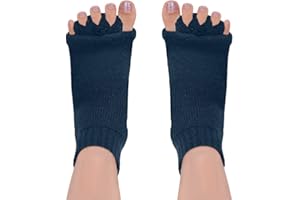 SPORCLO Toe Separator Socks, Foot Alignment Socks, Health Care Toe Spacers, Bunion Corrector, Yoga Toe Pedicure Socks