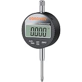 BOBOVAV 0-1"(0-25mm)/0.0005"(0.01mm) Digital Dial Indicator,Inch/MM Switch | Large LCD Display,Zero Setting Digital Dial Gauge for Machining Inspection &amp; Measurement,CNC Lathe Setup,3D Printer,Table Saw