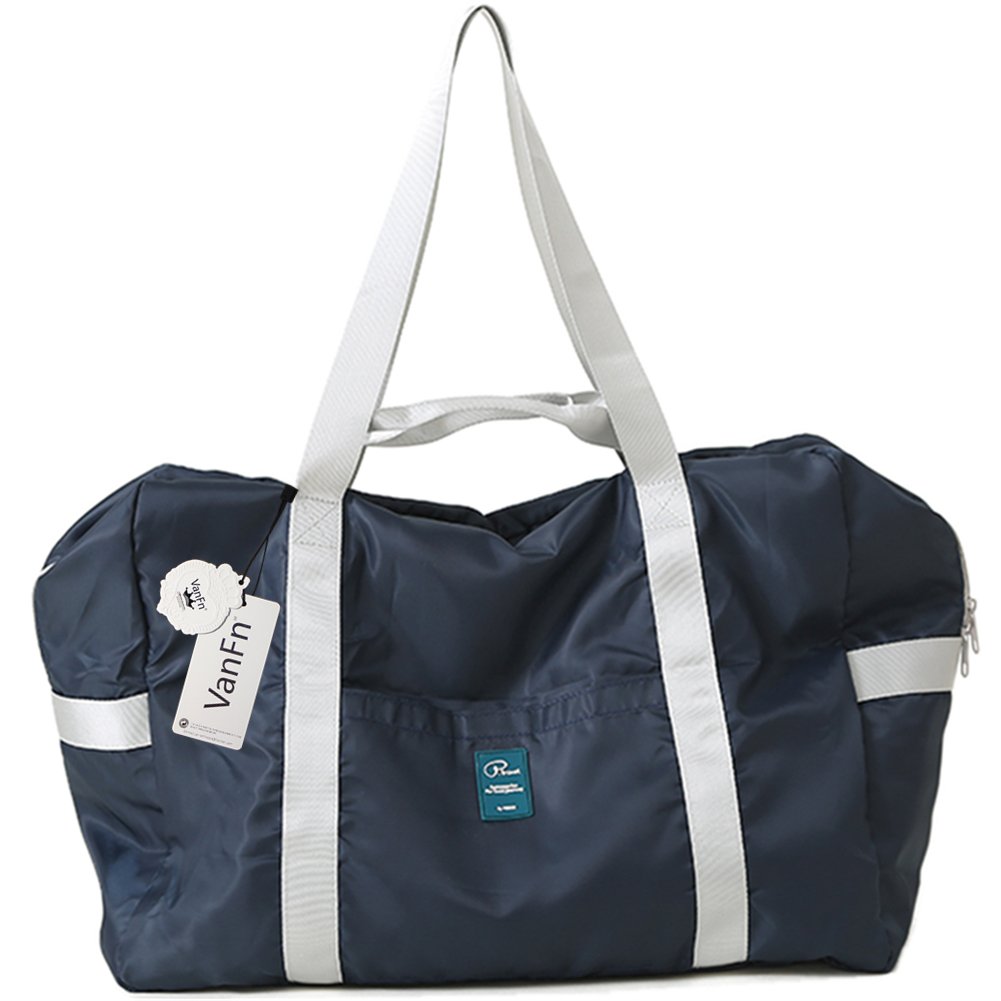 VanFn Foldable Travel Duffel Bag, Sports Duffels Gym Bag, Rainproof Nylon Totes, Sports Shoulder Handbag, Lightweight Duffle Bags for Women & Men, Outdoor Weekend Bag, P.Travel Series