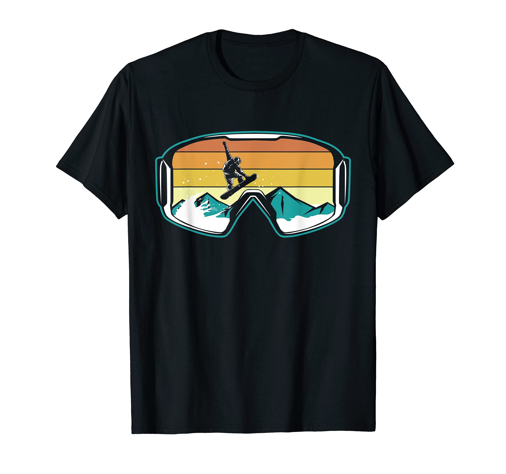 Retro Snowboarding Freestyle Jump Snow Mountain T-Shirt