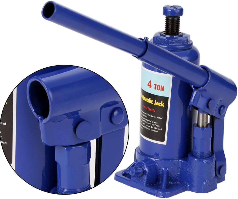 Coocheers 4 Ton Capacity Vertical Car Hydraulic Bottle Jack Lifting Stand for Car/Van/Boat/Truck/Caravan