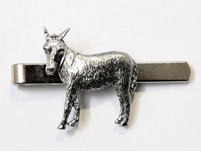 Hoardersworld Donkey Tie Clip (Slide) in Fine English Pewter, British