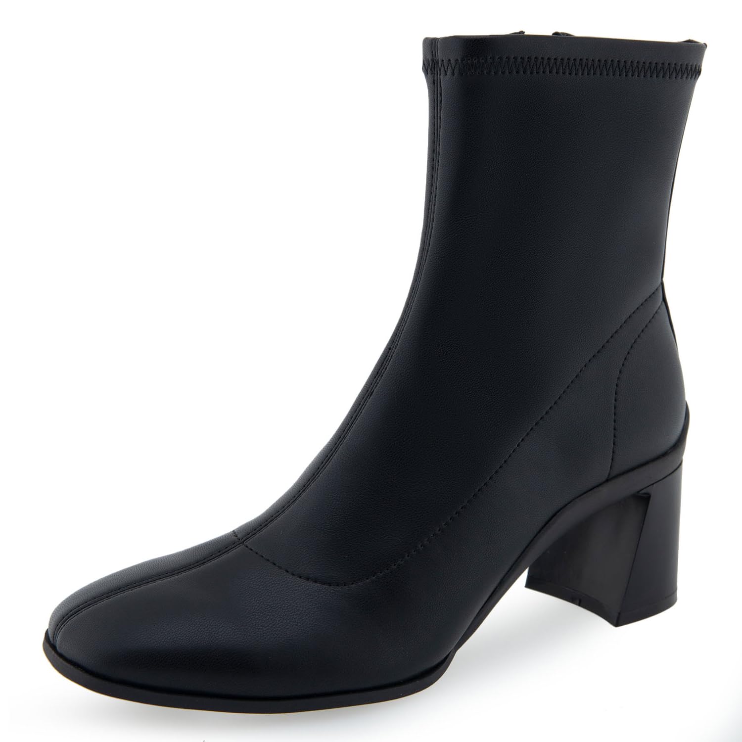Aerosoles Women’s CORINDA Mid Heel Boot, Black, 5M