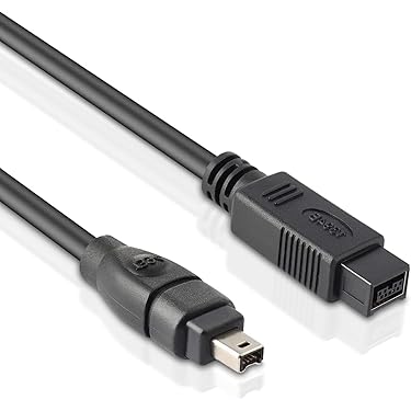InLine 3m 6 Male To 9 Male IEEE1394 FireWire Cable
