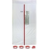 ZIPWALL ZipDoor ZDM Magnetic Door Kit, 1 Pack, White | NHS Retail Award Winner