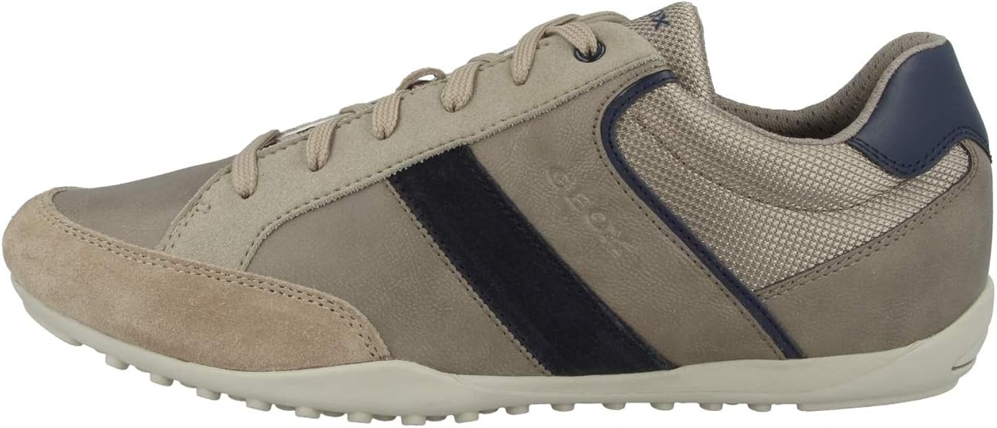 Geox Men LaceUp Flats U GARLAN, Men´s Casual laceup, Trainer, Sneaker