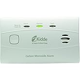 Kidde Carbon Monoxide Detector with 10-Year Battery, 3 LEDs, Replacement Indicator, Test-Reset Button