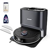 Bissell FlexClean Robot Vacuum &amp; Mop, LiDAR Navigation, HEPA, 4270 | No-tangle pet brush roll; liftable pad; self-empty base; cleans hard floors &amp; rugs automatically