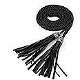 Allegra K Women's Tassel Braided Belts Skinny Woven Waist Belts for Skirt Dress