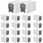 ApexOne 18 Pack Dust Bags for Roborock QV 35A/Qrevo S5V/Saros 10/10R/Q Revo/Qrevo S/Qrevo Pro/Qrevo MaxV/Qrevo Master/Qrevo Plus/S8 Max Ultra/S8 MaxV Ultra/Qrevo Slim Vacuum Cleaner, 3.2L Capacity