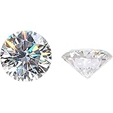 2 Ct Round Moissanite Loose Stone D Color VVS1 Clarity Round Brilliant Cut Diamond Gemstone for Jewelry Making